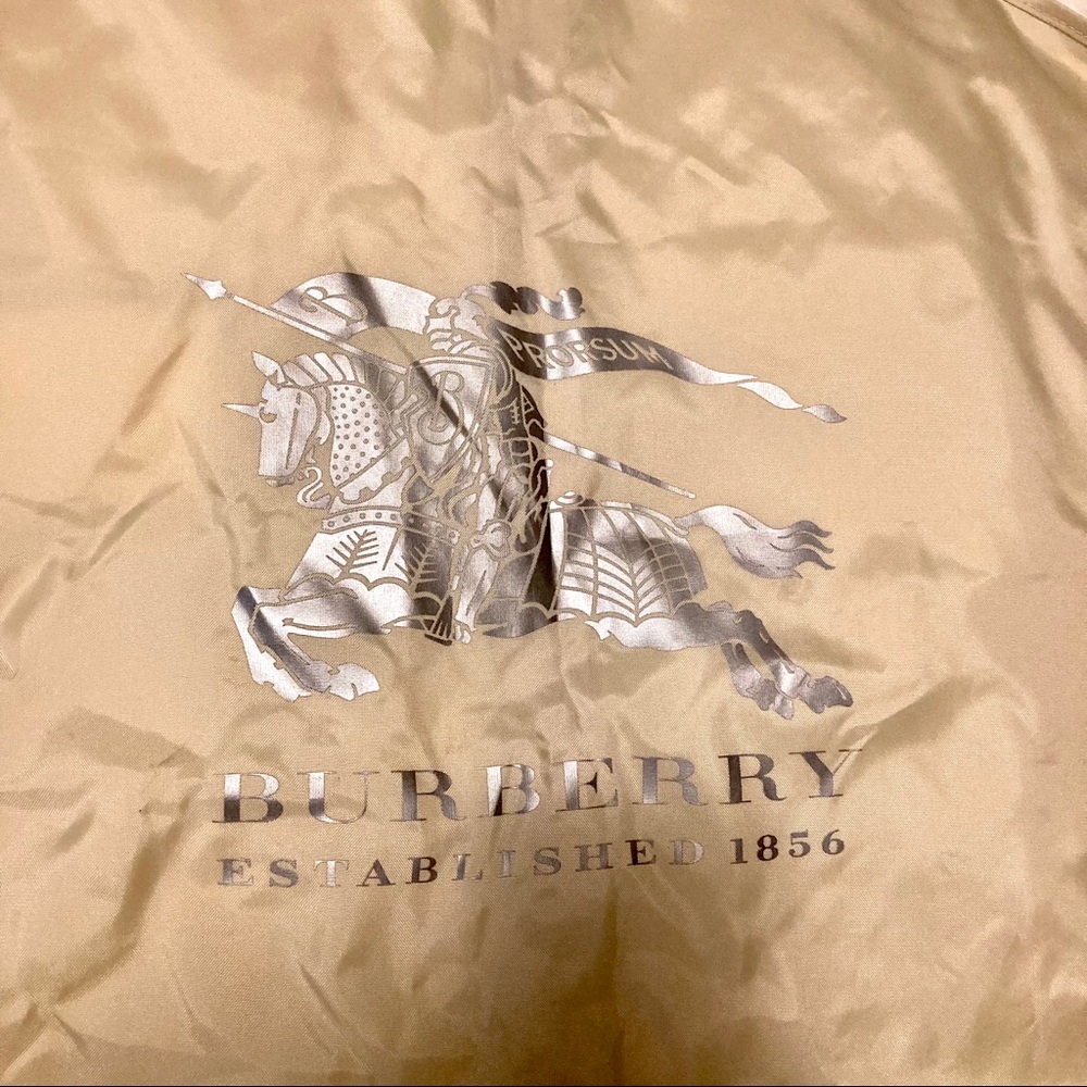 Burberry garment bags.